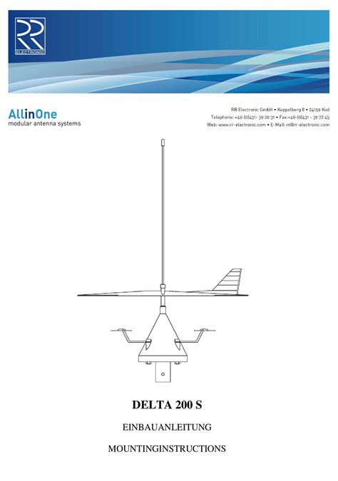 antenna distribution box av 205|RR ELECTRONIC DELTA 200 S INSTALLATION MANUAL Pdf .